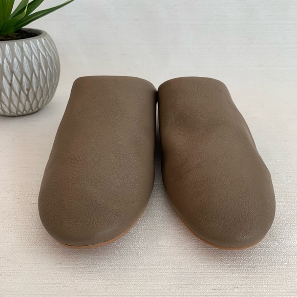 New Corso Como Briannah Light Brown Leather Mules Woman’s 7M - Picture 4 of 10